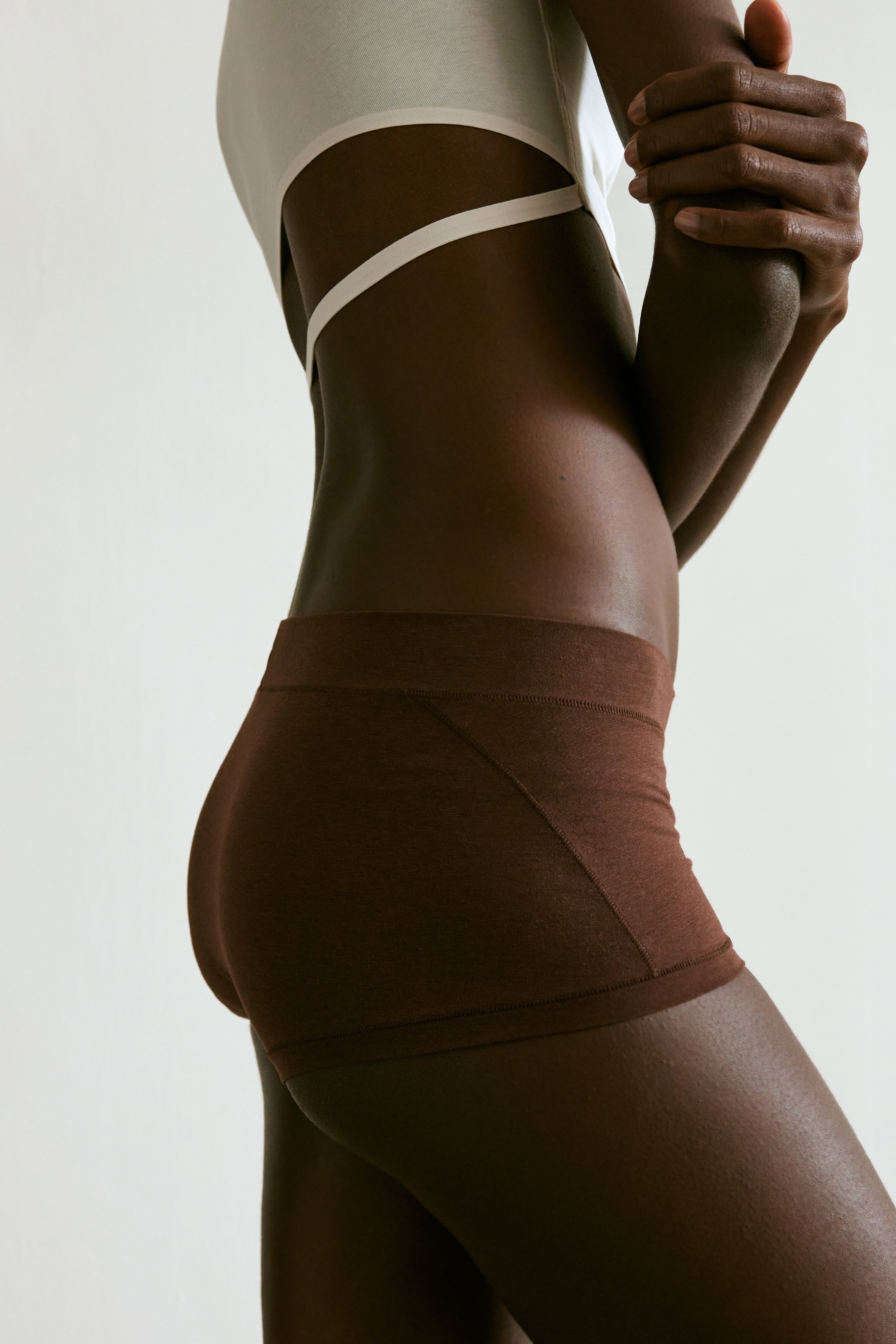 中低腰棉質抗菌平口內褲